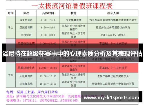 泽尼特在超级杯赛事中的心理素质分析及其表现评估